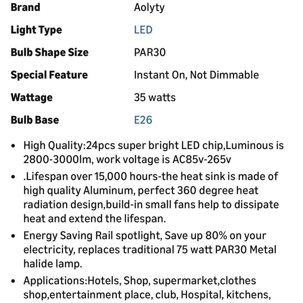 Silver LED Spotlight Bulb - Picture 5 of 12